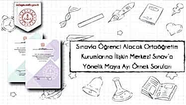 2021 LGS Mayıs Ayı Örnek Soruları Yayımlandı 2021 LGS Mayıs Ayı Örnek Soruları Yayımlandı